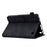 Butterfly Flower Pattern Imprinted Leather Case for Amazon Fire 7 (2022), Stitching Line Full Protection Tablet Cover with Card Holder Stand - Black - 4