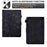 Butterfly Flower Pattern Imprinted Leather Case for Amazon Fire 7 (2022), Stitching Line Full Protection Tablet Cover with Card Holder Stand - Black - 5