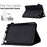 Butterfly Flower Pattern Imprinted Leather Case for Amazon Fire 7 (2022), Stitching Line Full Protection Tablet Cover with Card Holder Stand - Black - 6