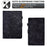 For Amazon Fire HD 8 (2016) / (2017) / (2018) Protective Case Butterfly Flower Pattern Imprinted Leather Case Stitching Line Tablet Cover with Card Holder / Stand - Black - 5