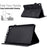 For Amazon Fire HD 8 (2016) / (2017) / (2018) Protective Case Butterfly Flower Pattern Imprinted Leather Case Stitching Line Tablet Cover with Card Holder / Stand - Black - 6