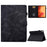 For Samsung Galaxy Tab A7 10.4 (2020) / (2022) T500 / T505 Case Butterfly Flower Pattern PU Leather Stitching Line Tablet Cover Stand - Black - 1