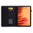 For Samsung Galaxy Tab A7 10.4 (2020) / (2022) T500 / T505 Case Butterfly Flower Pattern PU Leather Stitching Line Tablet Cover Stand - Black - 2