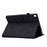 For Samsung Galaxy Tab A7 10.4 (2020) / (2022) T500 / T505 Case Butterfly Flower Pattern PU Leather Stitching Line Tablet Cover Stand - Black - 4