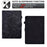 For Samsung Galaxy Tab A7 10.4 (2020) / (2022) T500 / T505 Case Butterfly Flower Pattern PU Leather Stitching Line Tablet Cover Stand - Black - 6