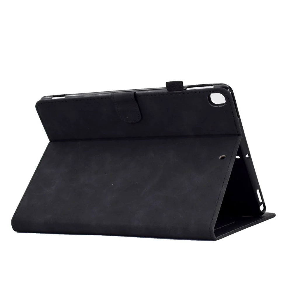For Samsung Galaxy Tab S6 Lite (2024) / S6 Lite (2022) / S6 Lite (2020) SM-P610 / P615 Case PU Leather Butterfly Flower Pattern Flip Cover - Black - 4