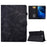 For Samsung Galaxy Tab A 10.1 (2016) T580 / T585 Shockproof Tablet Cover PU Leather Butterfly Flower Pattern Imprinted Protective Stand Case Card Holder - Black - 1