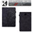 For Samsung Galaxy Tab A 10.1 (2016) T580 / T585 Shockproof Tablet Cover PU Leather Butterfly Flower Pattern Imprinted Protective Stand Case Card Holder - Black - 6
