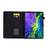 For iPad Air 11 (2026) / (2025) / (2024) / Air (2020) / (2022) / iPad Pro 11 (2022) / (2021) / (2020) / (2018) Leather Case Butterfly Flower Pattern Stand - Black - 2