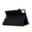 For iPad Air 11 (2026) / (2025) / (2024) / Air (2020) / (2022) / iPad Pro 11 (2022) / (2021) / (2020) / (2018) Leather Case Butterfly Flower Pattern Stand - Black - 4