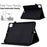 For iPad Air 11 (2026) / (2025) / (2024) / Air (2020) / (2022) / iPad Pro 11 (2022) / (2021) / (2020) / (2018) Leather Case Butterfly Flower Pattern Stand - Black - 6