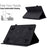 Stand Card Holder PU Leather Cover for 8-inch Tablet, Butterfly Flower Pattern Imprinted Stitching Line Protective Tablet Cover - Black - 5