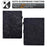 Butterfly Flower Pattern Imprinted Leather Case for 10-inch Tablet, Stitching Line Full Protection Tablet Cover with Card Holder Stand - Black - 4
