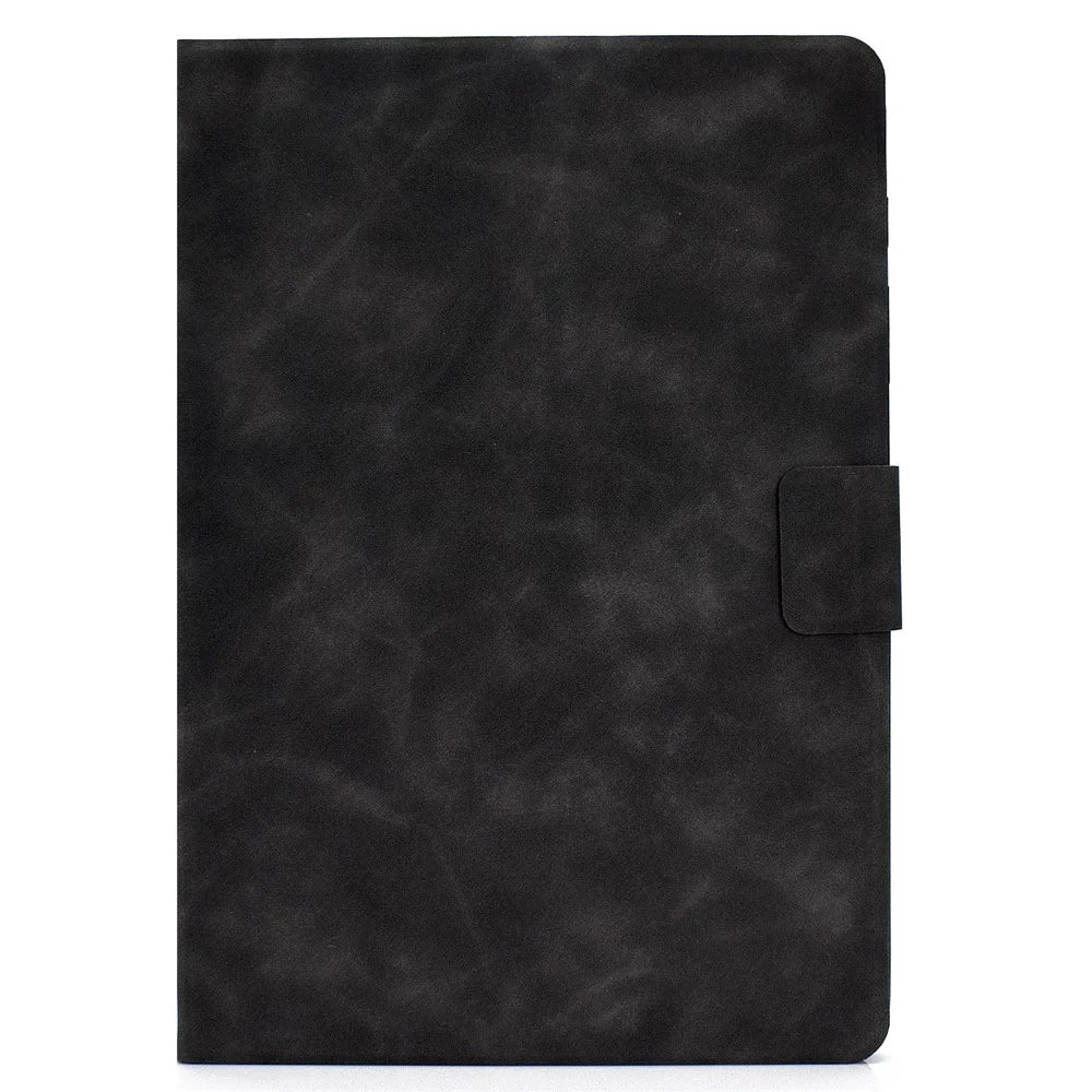 For Amazon Fire HD 8 (2022) Cowhide Texture PU Leather Tablet Case Card Holder Magnetic Clasp Cover with Foldable Stand - Grey - 5