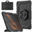 For Samsung Galaxy Tab S8+ / Tab S7+ T970 / T975 (2020) / Tab S7 FE (2021) Anti-Drop Tablet Case Hard PC + Silicone Case with Shoulder Strap / Kickstand - Black - 1