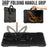 For Samsung Galaxy Tab S8+ / Tab S7+ T970 / T975 (2020) / Tab S7 FE (2021) Anti-Drop Tablet Case Hard PC + Silicone Case with Shoulder Strap / Kickstand - Black - 3