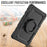 For Samsung Galaxy Tab S8+ / Tab S7+ T970 / T975 (2020) / Tab S7 FE (2021) Anti-Drop Tablet Case Hard PC + Silicone Case with Shoulder Strap / Kickstand - Black - 4