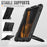 For Samsung Galaxy Tab S8+ / Tab S7+ T970 / T975 (2020) / Tab S7 FE (2021) Anti-Drop Tablet Case Hard PC + Silicone Case with Shoulder Strap / Kickstand - Black - 5