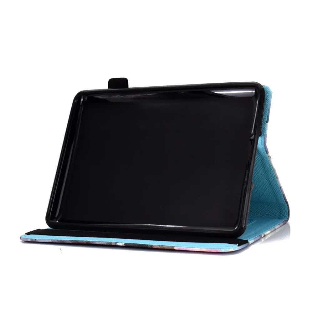 For Amazon Kindle Youth Edition 2022 PU Leather Book Style Flip Tablet Case Pattern Printing Card Holder Shockproof Cover with Elastic Band - Butterflies - 5