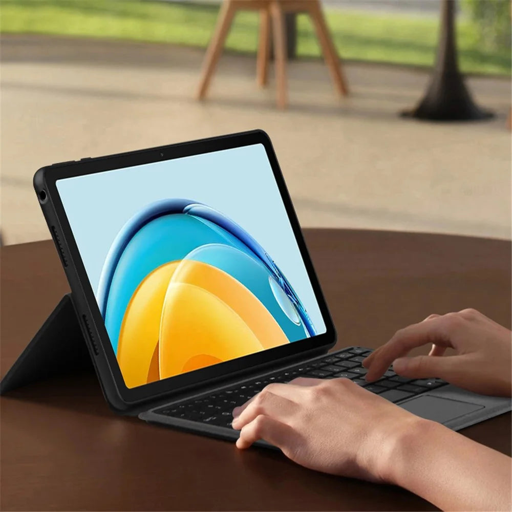 For Huawei MatePad SE 10.4-inch Leather Case + Touchpad Bluetooth-compatible Keyboard with Backlit - 3