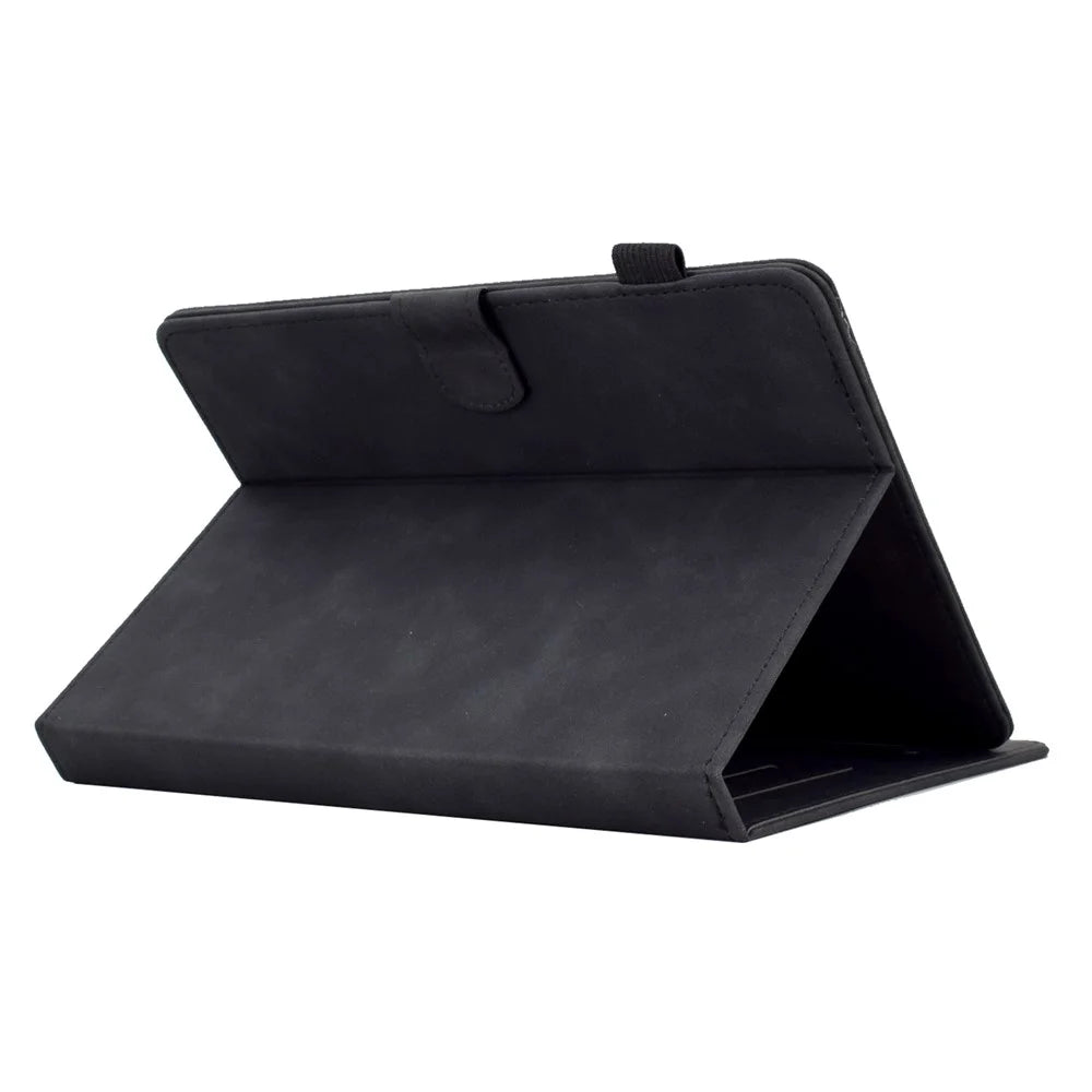 Universal 10-Inch Tablet Case Tower Bike Butterfly Pattern Imprinted Microfiber Leather Stand Protective Cover with Card Holder - Black - 4