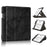 For Amazon Kindle Scribe (2024) / (2022) / Kindle Scribe Solid Color Tablet Case Textured Surface Anti-Scratch Magnetic Absorption Tablet Cover with 360-degree Rotary Kickstand - Black - 1