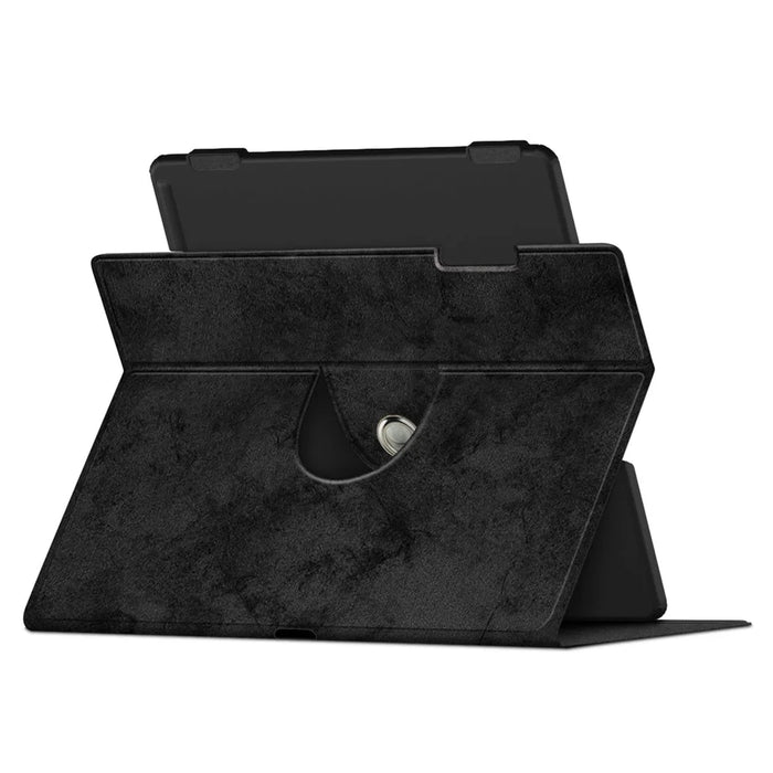 For Amazon Kindle Scribe (2024) / (2022) / Kindle Scribe Solid Color Tablet Case Textured Surface Anti-Scratch Magnetic Absorption Tablet Cover with 360-degree Rotary Kickstand - Black - 3