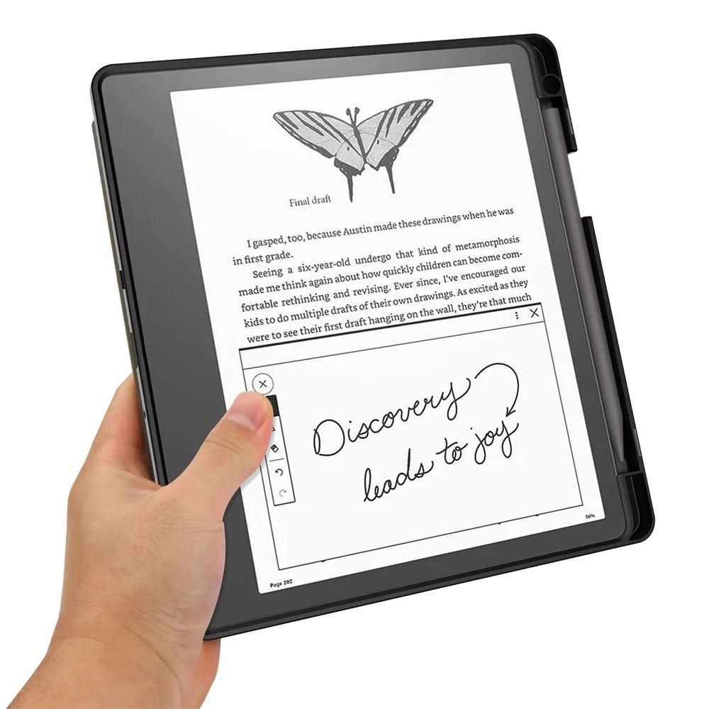 For Amazon Kindle Scribe Pattern Printing Design Leather E-Reader Case Origami Stand Cover E-book Reader Shell with Auto Wake / Sleep - Cat - 7