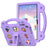 For Lenovo Tab M10 (Gen 3) Drop-proof EVA Protective Tablet Cover Anti-scratch Tablet Case with Kickstand - Purple - 1