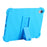 For iPad mini (2024) / mini (2021) Kickstand Design Anti-Drop Tablet Case Anti-Scratch Silicone Protective Cover - Sky Blue - 4