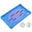 For iPad mini (2024) / mini (2021) Kickstand Design Anti-Drop Tablet Case Anti-Scratch Silicone Protective Cover - Sky Blue - 6