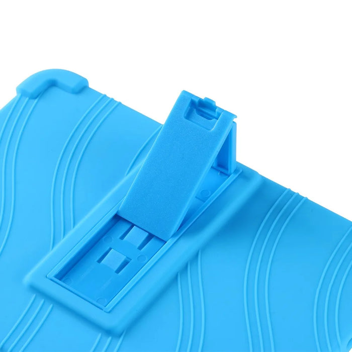 For iPad mini (2024) / mini (2021) Kickstand Design Anti-Drop Tablet Case Anti-Scratch Silicone Protective Cover - Sky Blue - 7