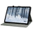 For Nokia T21 PU Leather Shockproof Stand Case Imprinted Cute Tiger Pattern Flip Tablet Cover with Card Holder - Black - 3