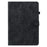 For Nokia T21 PU Leather Shockproof Stand Case Imprinted Cute Tiger Pattern Flip Tablet Cover with Card Holder - Black - 6