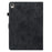 For Nokia T21 PU Leather Shockproof Stand Case Imprinted Cute Tiger Pattern Flip Tablet Cover with Card Holder - Black - 7