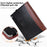 For Microsoft Surface Book 1 / 2 / 3 13.5-inch Business Leather Case Shockproof Carry Case with Detachable Stand - Black  /  Grey - 6
