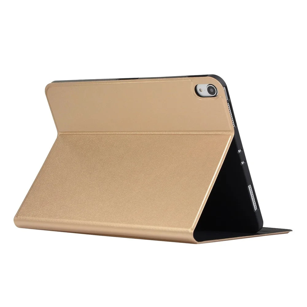 For iPad (2025) / 10.9 (2022) PU Leather + TPU Tablet Case Auto Wake / Sleep Shockproof Stand Cover - Gold - 4