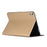 For iPad (2025) / 10.9 (2022) PU Leather + TPU Tablet Case Auto Wake / Sleep Shockproof Stand Cover - Gold - 4