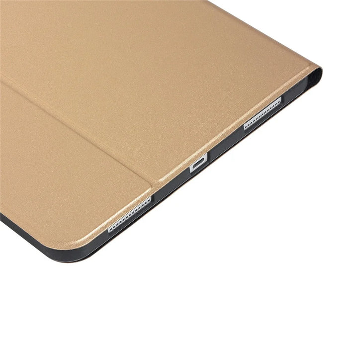 For iPad (2025) / 10.9 (2022) PU Leather + TPU Tablet Case Auto Wake / Sleep Shockproof Stand Cover - Gold - 7