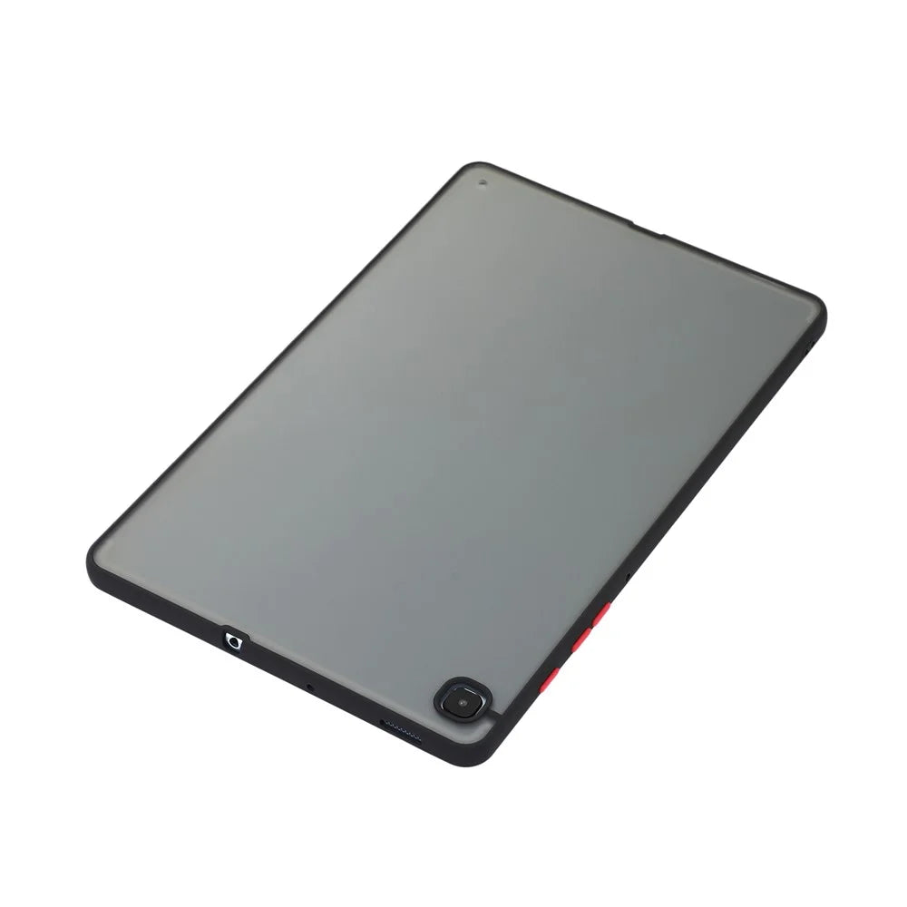 For Samsung Galaxy Tab S6 Lite (2024) / S6 Lite (2022) / S6 Lite (2020) SM-P610 Slim Case Skin-Touch Hard PC + TPU Protective Cover - Black - 5