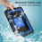 For Amazon Fire 7 (2022) Protective EVA Case with Shoulder Strap, Waterproof Screen Film - Black - 5