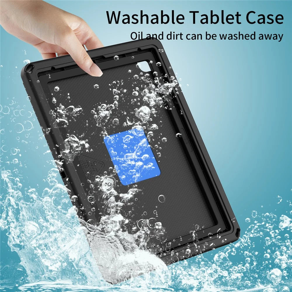 For iPad Pro 13 (2025) / 13 (2024) / Air 13 (2025) / (2024) / 12.9 (2022) / (2021) / (2020) / (2018) EVA Case with Shoulder Strap, Screen Film - Black - 5
