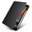 For iPad 10.2 (2021) / (2020) / (2019) Smart Tablet Case PU Leather + Acrylic Rotary Kickstand Cover - Black - 2