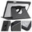 For iPad 10.2 (2021) / (2020) / (2019) Smart Tablet Case PU Leather + Acrylic Rotary Kickstand Cover - Black - 5