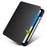 For iPad (2025) / 10.9 (2022) PU Leather + Acrylic Tablet Case Rotary Kickstand Cover with Pen Holder - Black - 2