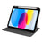 For iPad (2025) / 10.9 (2022) PU Leather + Acrylic Tablet Case Rotary Kickstand Cover with Pen Holder - Black - 3