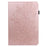 For Lenovo Tab M9 TB-310FU Flower Imprinting Tablet Cover PU Leather Stand Wallet Protective Case - Rose Gold - 2