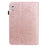 For Lenovo Tab M9 TB-310FU Flower Imprinting Tablet Cover PU Leather Stand Wallet Protective Case - Rose Gold - 3