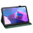 For Lenovo Tab P11 Pro Gen 2 PU Leather Tablet Stand Cover Butterfly Imprinted Card Holder Drop-proof Case - Green - 4