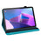 For Lenovo Tab P11 Gen 2 Butterfly Imprinted PU Leather Tablet Stand Cover Drop-proof Case with Card Slots - Blue - 4